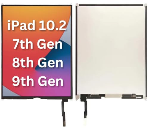 ETech61 For iPad 7th 8th 9th Gen 10.2 LCD Screen Replacement Display Digitizer (A2197 A2198 A2200 A2270 A2428 A2429 A2430 A2602 A2603 A2604 A2605) for iPad 7|8|9 (Not Touch Glass)
