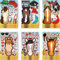 24 PCS Horse Make-a-face Sticker Sheets, Horse DIY Fantasy Animal Mix and Match Sticker for Children, Sticker Faces for Kids Party Bags Laptop Water Bottle, Kids Birthday Party Favor Supplies