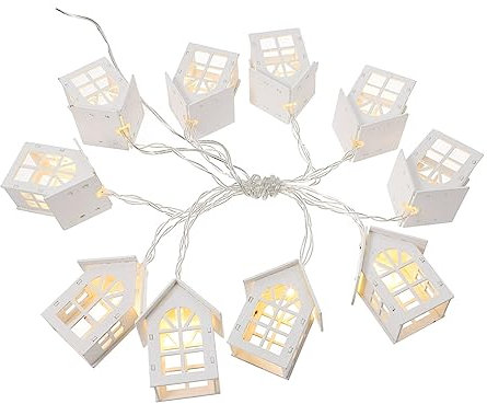 Ciieeo Weihnachtsbeleuchtung Baum 10 Lichter 1m Holz String Warmweiß Neuheit Beleuchtung