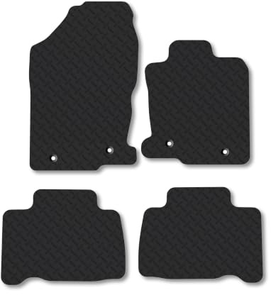 Lexus NX300h (2014+) 5mm Rubber Car Mats | Heavy Duty Rubber Tailored Fit Floor Mats Full Coverage Durable Waterproof Accessories Easy Clean Anti Slip Made in the UK
