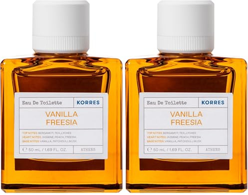 KORRES Vanilla Freesia Eau de Toilette For Her 50ml (Pack of 2)