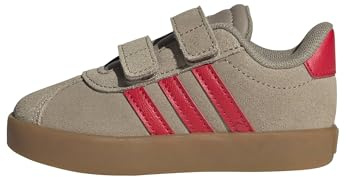 adidas Unisex Baby VL Court 3.0 Shoes Infants, Blanch Cargo/Pure Ruby/Gold met., 6.5 UK Child