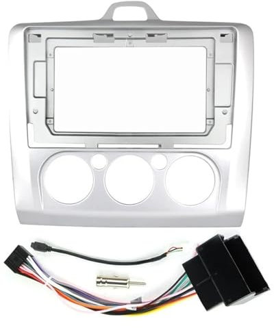 Cornice per pannello radio stereo per auto Per F&ord Per Focus 2 2004 2005 2006 2007 2008 2009 2010 2011 Adattatore Decoder Kit Montaggio Cruscotto 2 Din Car Stereo Player Fascia Telaio Cornice per cr