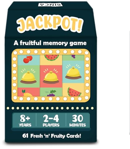 Binca Memory Card Game - Jackpot, Fast-paced Cooperative Strategy Game, Teamwork & Memory Game, Boosts Creativity & Quick Thinking, Perfect For Family Game Night, Gifts for Kids Ages 8, 9, 10 & Up