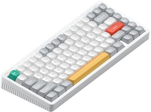 nuphy Halo V2 IO Wireless Mechanical Keyboard with PBT Keycaps,Hot Swappable Custom Gaming Keyboard,Aluminum Alloy Frame,RGB Backlit,Gasket Structure,BT5.0/USB-C/2.4GHz Low Latency Office Keyboards