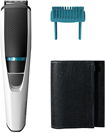 Philips BEARDTRIMMER Series 3000 Barttrimmer, BT3207/14, 0,5 mm, 1 cm, 3,2 cm, 1 mm, Langbart, Kurzbart, Dreitage-Bart-Stil, Schwarz, Metallic
