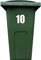4 x Bin Sticker VINYL Number 1-99 LARGE Recycling Box Wheelie Self Adhesive - White