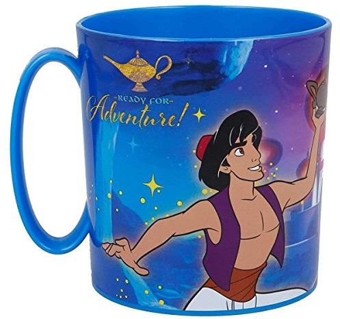 Disney Taza plastico Apto microondas de Aladdin Tazas de Desayuno, No Aplica