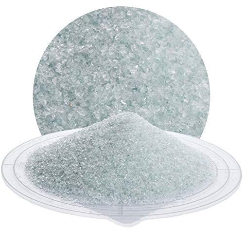 Schicker Mineral Glasgranulat Strahlmittel 25 kg, viele Körnungen zum optimalen Sandstrahlen, Strahlgut hergestellt in Deutschland, umweltfreundliches Mehrwegstrahlmittel (Glasgranulat, 400-1400 µm)
