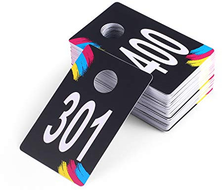 SUKIRA Live Kunststoff-Nummernschilder, normale und umgekehrte Spiegelbilder, Garderobenraum-Checks für Facebook Live, wiederverwendbare Lularoe-Zubehör, Kleiderbügelkarten für Kleidung, 100