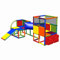move and stic NELE Spielturm mit Kleinkindrutsche und Krabbelröhre für Kinderzimmer oder Spielzimmer genauso geeignet wie im Garten Multicolor