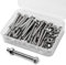 M5*40mm 40 Stück 304 Edelstahl Sechskantschrauben Bolzen und Muttern set, Maschinenschrauben schrauben
