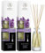Raumduft Diffuser Lavendel 2х100 ml - Raumduft Diffuser mit Stäbchen - Raumduft mit Naturreines Ätherisches Lavendelöl - Aromatherapie - Raumbeduftung - Lufterfrischer - Reed Diffuser