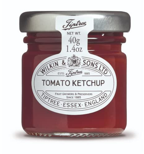Wilkin & Sons Tiptree Tomato Ketchup, Large Case / 72 pack of 40g Mini Glass Jar Portion Pots