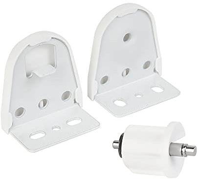 Rollerhouse 1/25mm Roller Blind Repair/Hardware Kit, Replacement Brackets Parts, Window Blind Parts Accessories Working with 25mm Roller Shade Tubes, 1 Pair, White