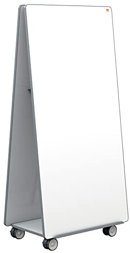 Nobo - Tableaux Blancs Mobiles sur Roulettes, 1800 x 900 mm, 2 Tableaux Blancs Magnétiques en Acier, Système Move & Meet, 1915560