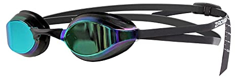 ZAOSU Z-Elite Mirror | verspiegelte Wettkampf Schwimmbrille Anti-Beschlag, UV-Schutz, wasserdicht, Erwachsene Unisex, Kinder und Jugendliche, Farbe:schwarz/Gold