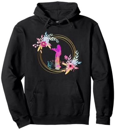 Querflöte Orchester Musik Flöten Konzert Design Outfit Pullover Hoodie