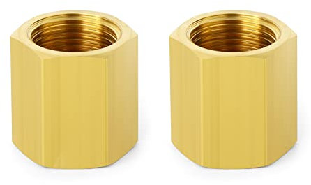ERGAOBOY 2 pièces 3/4 BSP laiton femelle à femelle raccord de tuyau hexagonal, adapté pour le raccordement de tuyau