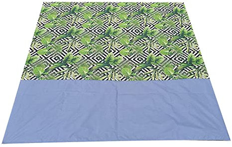 Kbsmx Großes Strandtuch, Anti-Sand-freie Strandmatte, Anti-Sand- Stranddecke, Picknickmatte mit 4 Ankern, 200 x 140 cm