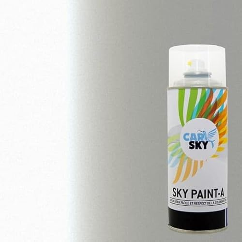 CARSKY Lackspray, kompatibel mit Peugeot, Weiß, Perlmutt FC und Glanzlack -> 2 Spraydosen 400 ml
