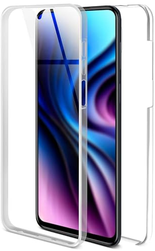 ONEFLOW Touch Case für Xiaomi Redmi Note 9 Pro Hülle 360 Grad Komplett Schutz beidseitig, Handyhülle mit Displayschutz, TPU Schutzhülle durchsichtig vorne und hinten stoßfest, Klar