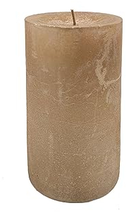 Knüllermarkt 34442-002 I Stumpenkerze champagner Kerzen Dekoration deko gemütlich Flair Gestecke Gesteck Advent Adventskranz Weihnachten Weihnachtszeit Geburtstage Hochzeit Tischdeko Fensterbank