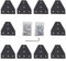 10-Stück T-förmige Eckhalterungs-Verbindungsplatte mit 50-Stück M5-T-Muttern + 50-Stück M5-Schrauben + 1-Stück Schraubenschlüssel für Standard-Aluminium-Extrusionsprofil mit 6 mm Schlitz 2020