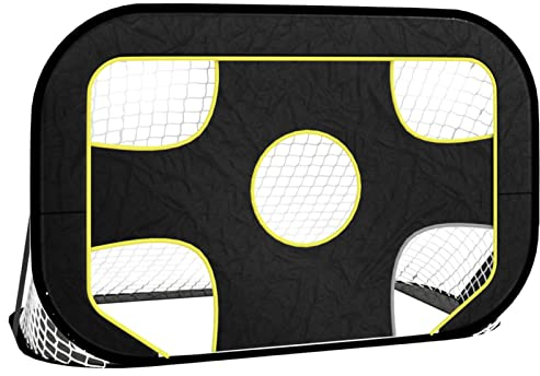 Tidyard Fußballtor mit Torwand Fußballnetz Standard-Tor Fussballtor Trainer Fußballtore Fußball Tor Trainingsnetz Übungsnetz Softball 120 x 80 x 80 cm (L x B x H) Stoff Fiberglas, Oxford-Gewebe