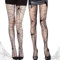 2 Paar Netzstrumpfhose Schwarz Halloween, Hohe Taille Mesh Strumpfhosen Strümpfe, Strumpfhose Spinnennetz Halloween, Schwarz Netzstrumpfhose Strumpfhosen für Halloween Fasching Karneval