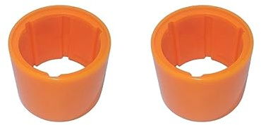 Lot de 2 coques extérieures en polyuréthane pour skateboard électrique, 90 mm, orange