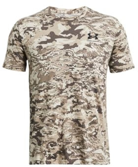 Under Armour Mens ABC Camo Short Sleeve T-Shirt Tee Top Timberwolf S