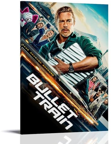 MUTYNE Bullet Train Poster Dekorative Malerei Leinwand Wandkunst Wohnzimmer Poster Schlafzimmer Malerei 12x18inch(30x45cm)