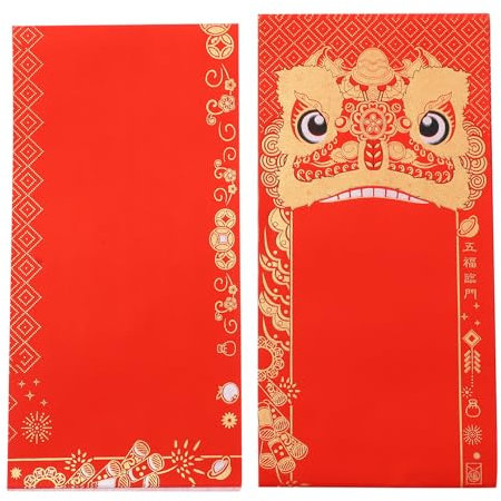 LALAFINA 10ensembles Papier à Distique Pour Fête Du Printemps Chinois Matériel Pour Calligraphie Diy Papier De Décoration