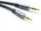 ABLET 150 cm, design placcato oro, 3,5 mm su 2,5 mm, cavo ausiliario per auto, cavo audio, compatibile con cuffie Bose, per cuffie JBL, smartphone, tablet, lettore MP3, colore nero
