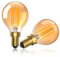 TobeBright Glühbirne E14 Vintage LED Warmweiss 2200K, 4W Retro Edison Glühbirne 40W Äquivalent,P45 led lampen E14, 220V LED Filament Birne e14 für Wohnzimmer, Café, Schlafzimmer-2Stück