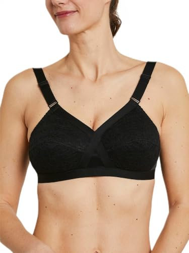 Afibel BH ohne Bügel, gekreuzt, 2 Stück, Schwarz_lot2, 95C