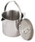Camping Water Cup with Foldable Handles and Lid, Ultralight Portable 1.2l Outdoor Pot, Campfire Coffee Mug, Stainless Steel Camping Hanging Cup, Camping Water Rice Food Bowl Cup Mug Bottle