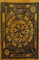 AVA Collections Wandteppich, keltischer Zyklus der Altersgruppen, Baumwolle, Batikfärbung, Wandbehang, Dekoration, Boho, Hippie, Tischdecke, Picknickdecke, Yogamatte, 101,6 x 76,2 cm (Gelb, Zyklus des