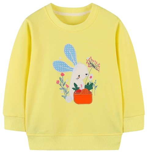 Girls Sweatshirt for Kids Cotton Top Casual Jumper Girl T Shirt Toddler Clothes Long Sleeve Pullover Age 1-12 Years
