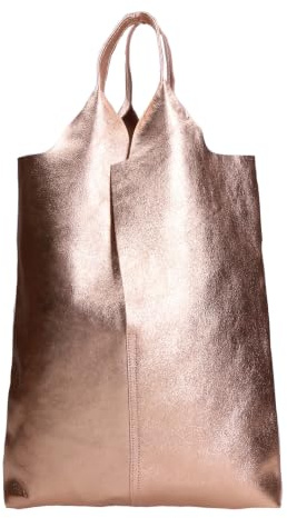 Gave Lux Tasche aus weichem Leder mit Innenetui aus laminiertem Echtleder, italienisches Handwerksprodukt, hergestellt in Italien, GLX220535823FBG-PARENT 38 x 44 x 3 cm