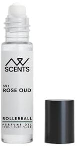 AW SCENTS Velvet Rose & Oud - Inspired Perfume Oil For Men, Women, Unisex - Luxury Long Lasting Quality Scent - Alcohol Free - 591 ROSE OUD 10ml Oil (ROLL ON)