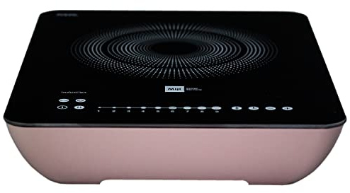 Miji - Star 3 ECO Trend, mobiles Induktionskochfeld, Induktionsplatte mit 1 Kochfeld, Induktionskochplatte mit Ceranfeld autark, 9 Stufen, 2300 Watt, kompakte Größe für Camping oder zu Haus