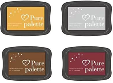 INCAUCA Stempelkissen für Gummistempel, waschbare Stempelkissen, Finger-Stempelkissen zum Stempeln, Bastel-Stempelkissen, Partner, DIY, Farbe für Papier, Holz, Stoff, Fingerabdrücke, Scrapbook (E)