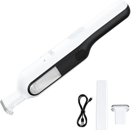 XO CZ020 Aspirateur sans fil pratique avec batterie de 5000 mAh – Aspirateur sans fil 65 W pour la maison et la voiture, port de charge de type C, nettoyage silencieux, design portable