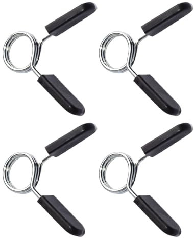 IUHRIE 4 Stück Hantelstange Federverschluss,hantelverschlüsse 30mm,Gewichte,Gewicht Hebel-Klemmen für Hanteln,Hantelbefestigung,Feststeller,Federclip,Clamps,Federclips,Federverschlüsse