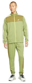 Nike Tuta Sportiva Uomo, M NSW SPE PK TRK SUIT, DM6843 (IT, Testo, L, Regular, Regular, verde)