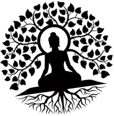 KESOTO 1 Stück Buddha Metall Wanddekoration, Kreis Der Eisen Wandbehang, 30 cm Spirituelle Dekoration, Einfache Installation Für Wohnzimmer und Meditationsraum