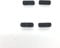 4 PCS Rubber Feet Shell Housing Case Rubber Cover for Xbox 360 Slim Replacement (Black)