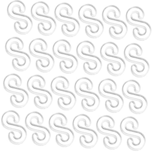 Tofficu 500pcs s Clips Rubber Band Clips for Bracelets DIY Bracelet Making Tool Loom Accessories for Crafting and Jewelry Kit